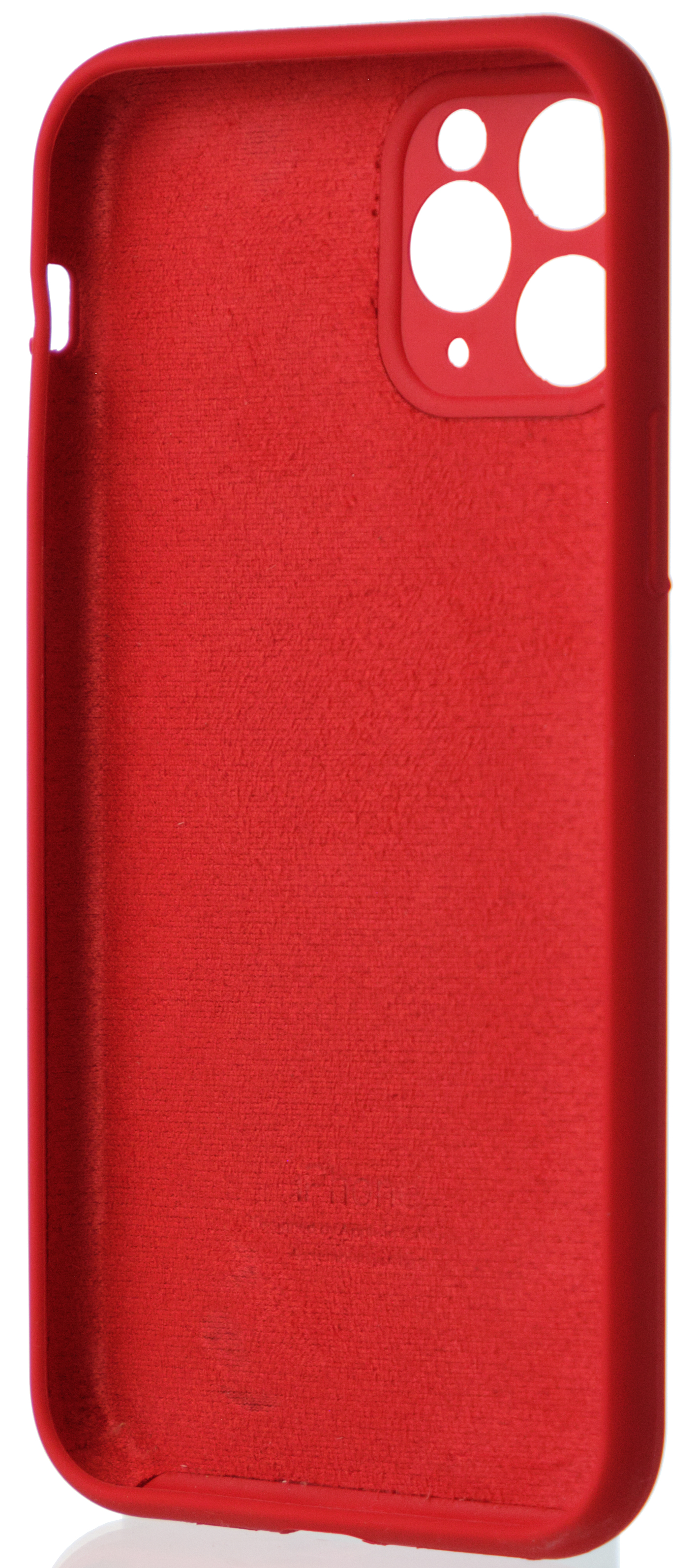 Чехол Silicone Case полная защита для iPhone 11 Pro красный